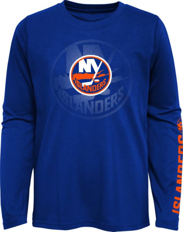 NHL Youth New York Islanders Blue Stop Clock Long Sleeve T-Shirt