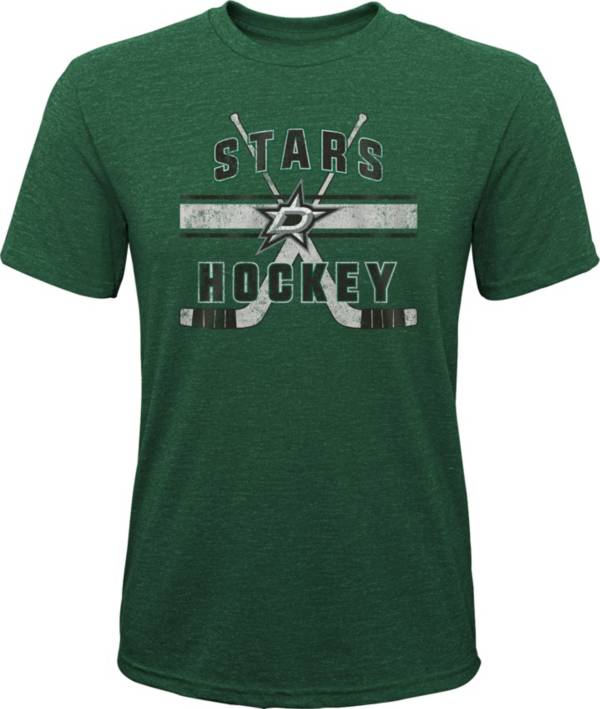 NHL Youth Dallas Stars Stripe Tri-Blend Green T-Shirt product image