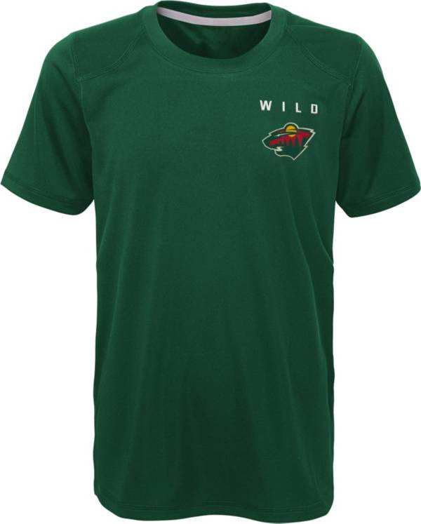 NHL Youth Minnesota Wild Barn Burner Green T-Shirt
