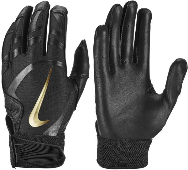 Nike batting gloves hot sale black