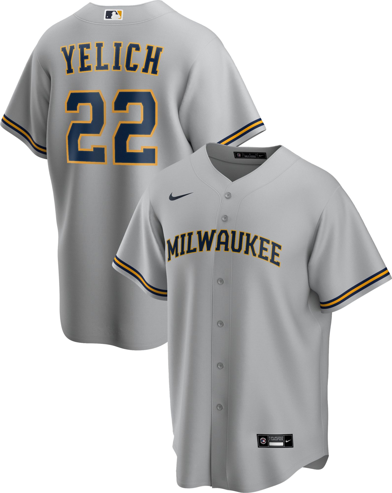 yelich pinstripe jersey