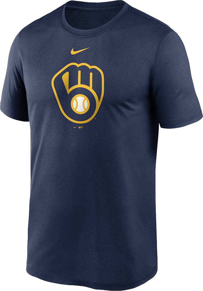 Nike Men's Milwaukee Brewers Local Legend T-Shirt - Yellow - S Each
