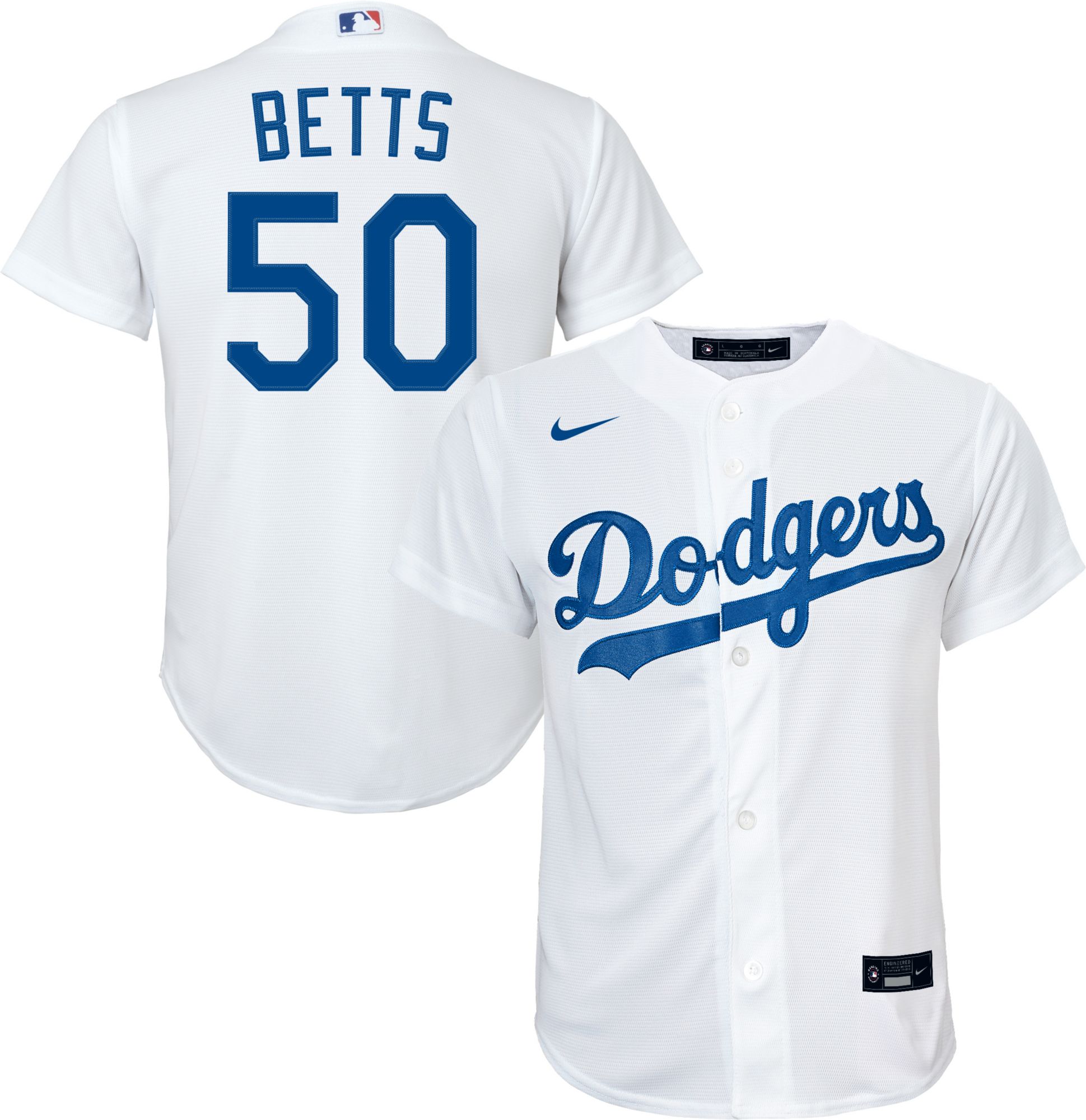 No50 Mookie Betts White Mother's Day Cool Base Women's Stitched Jersey