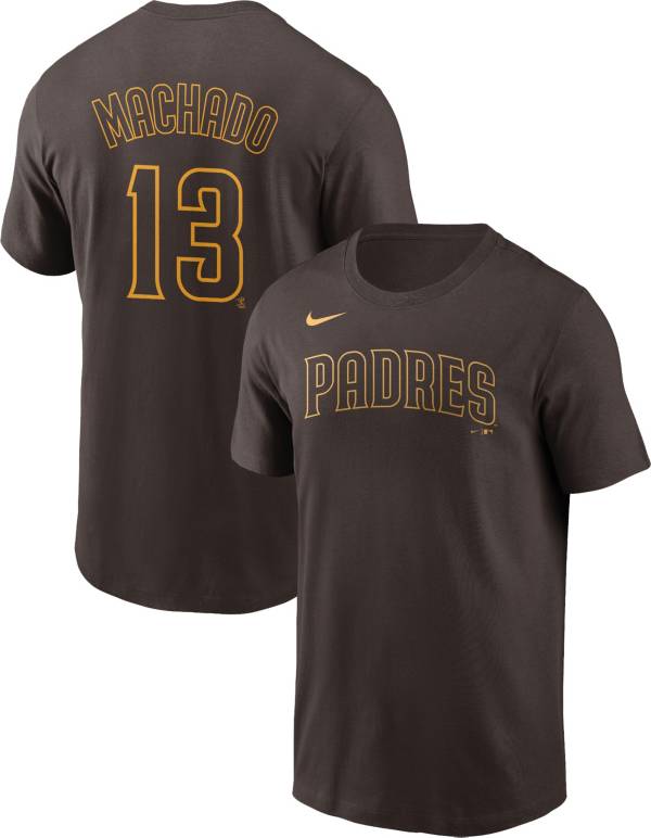 Nike Men's San Diego Padres Manny Machado #13 Brown T-Shirt | Dick's ...
