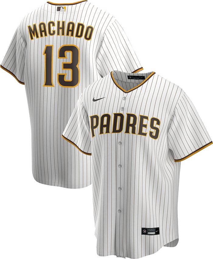 Nike Men's Replica San Diego Padres Manny Machado #13 Cool Base White Jersey