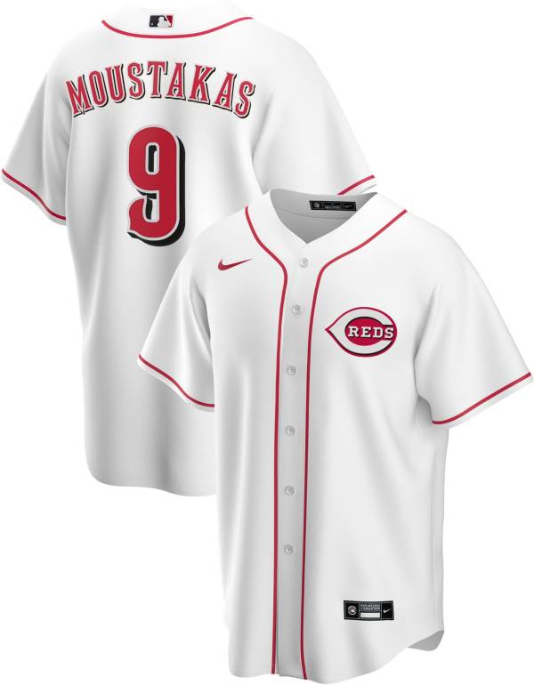 Nike Mike Moustakas White Cincinnati Reds 2022 MLB at Field of Dreams Game Authentic Player Jersey