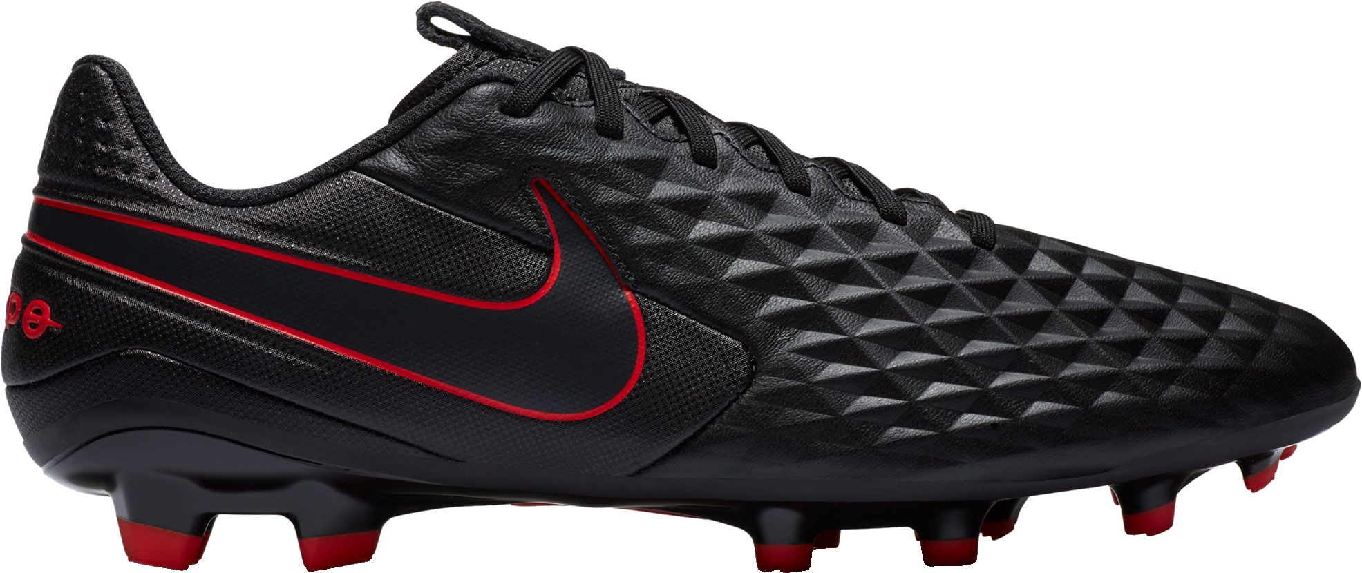 nike red and black cleats