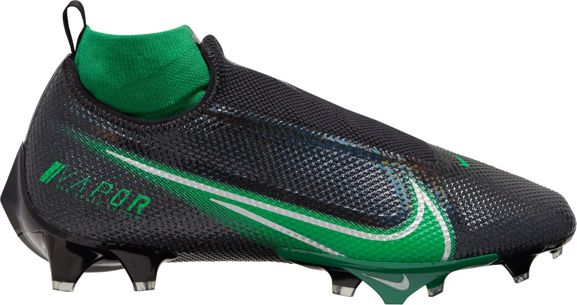 green and white nike football cleats