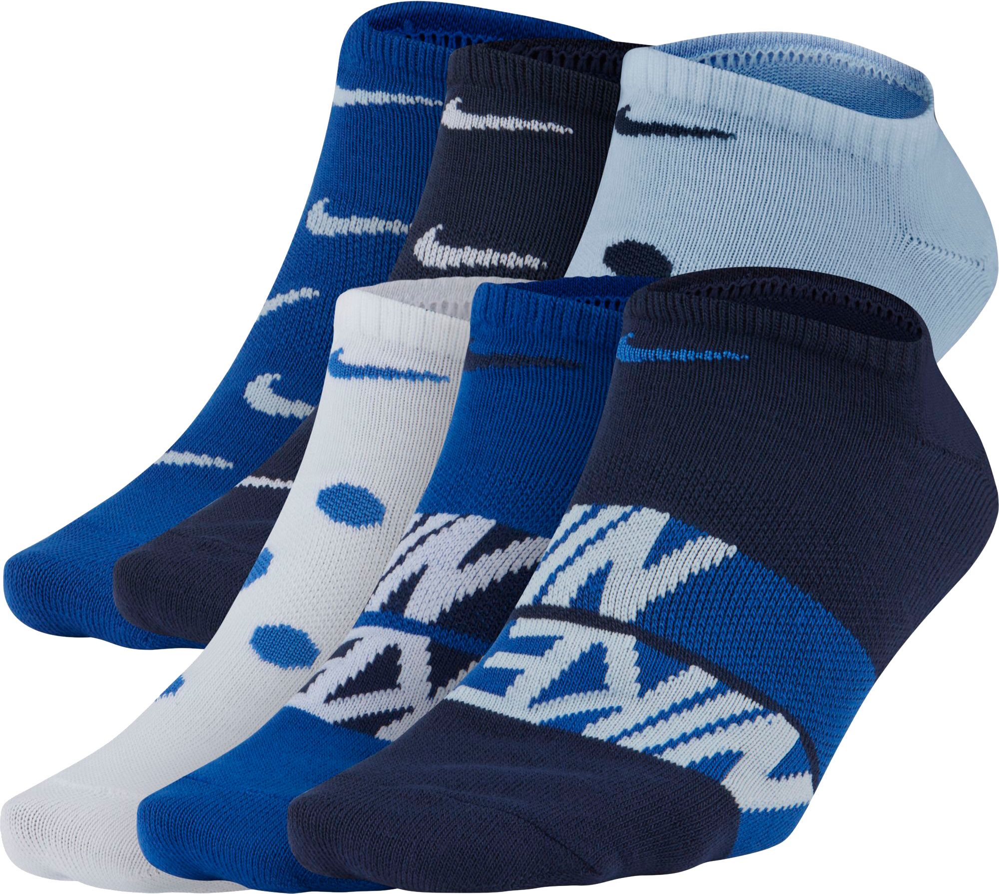 nike men's socks dri fit no show 6 pack