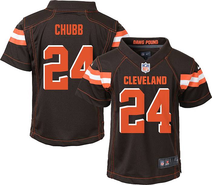 NFL Team Apparel Boys' 4-7 Replica Cleveland Browns Nick Chubb #24