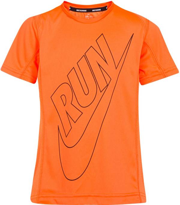 Nike Boys' Dri-FIT Miler GFX Short Sleeve T-Shirt