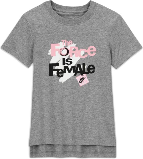 Nike Girls' Sportswear Force Is Female Graphic T-Shirt