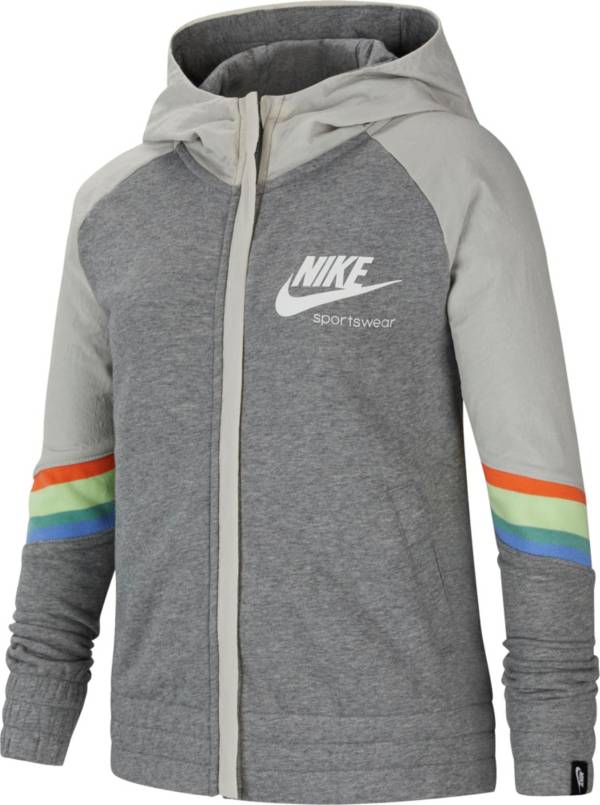 Nike Girls' Sportswear Heritage Full Zip Hoodie