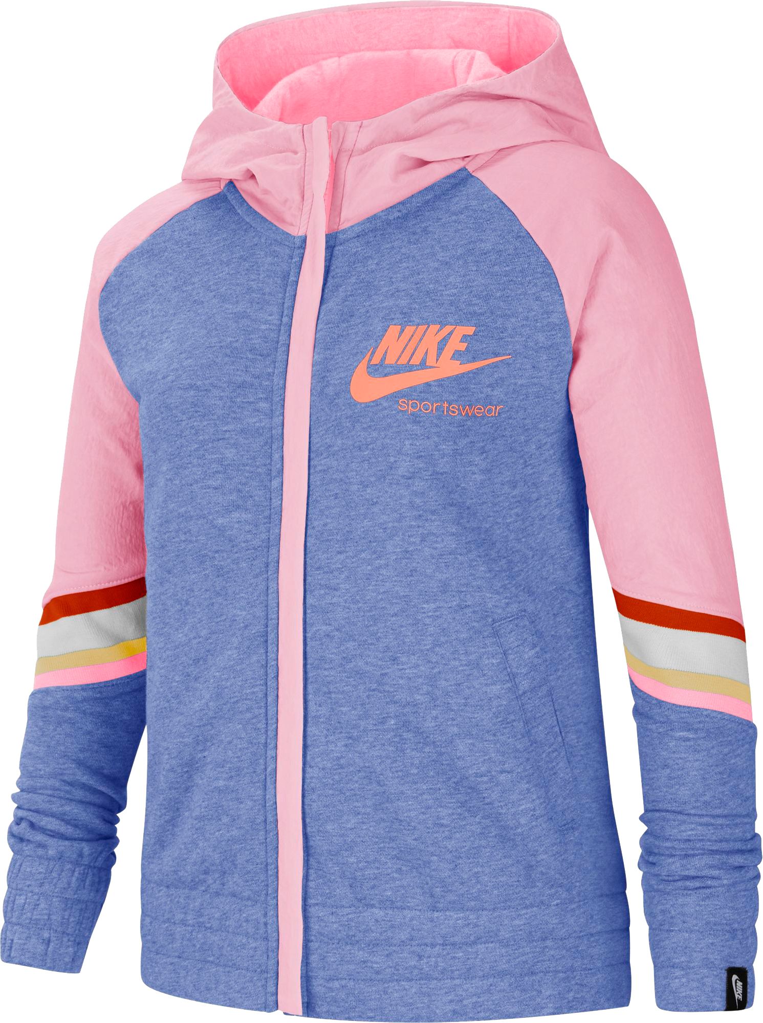 nike sportswear heritage full zip hoodie