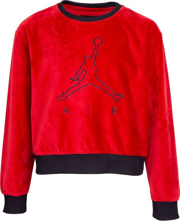 Jordan Girls' Velour Cropped Sweater