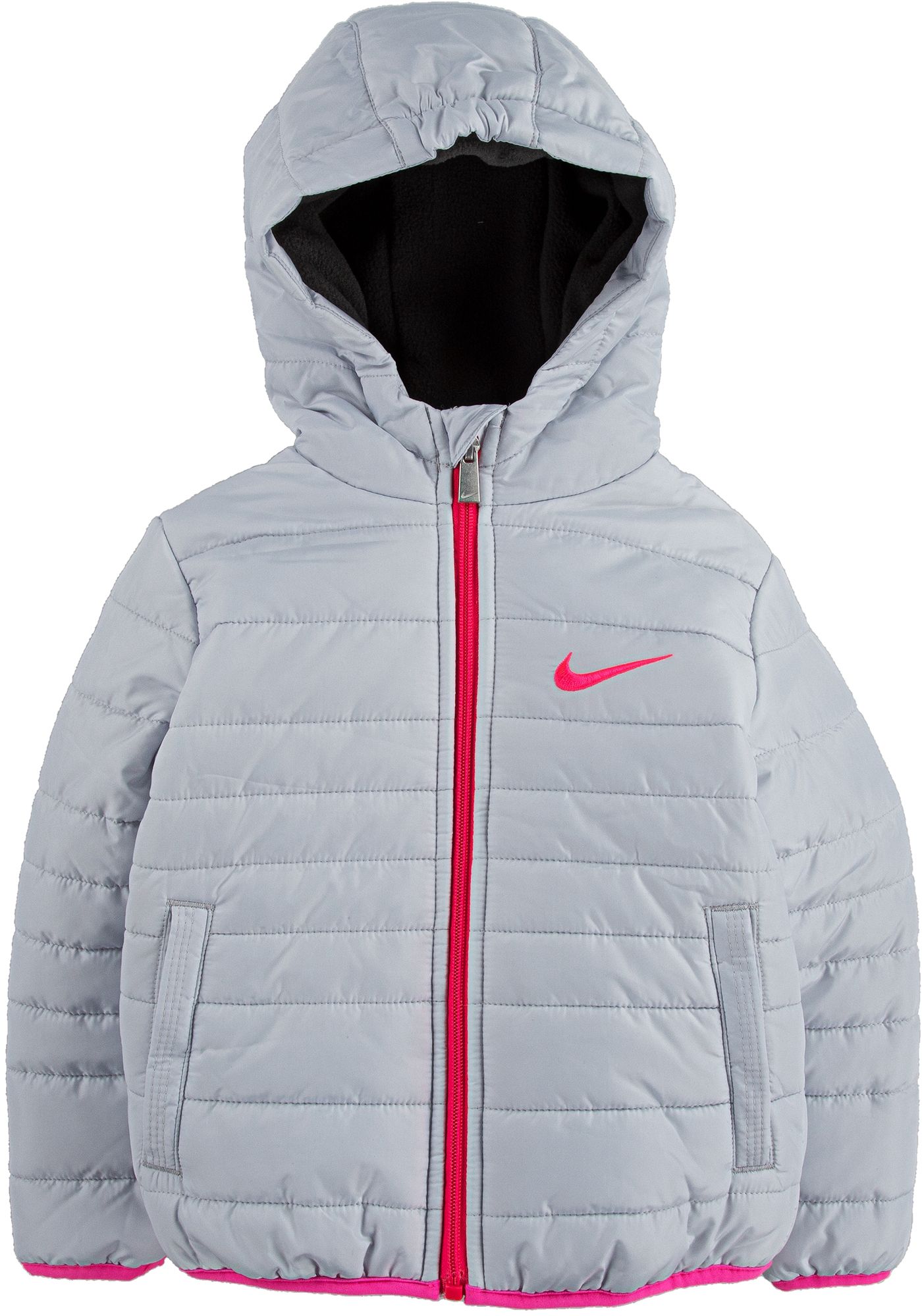 grey nike padded jacket