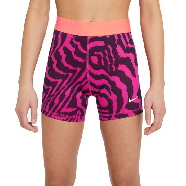 Nike Girls Pro 3 Printed Shorts Dick S Sporting Goods