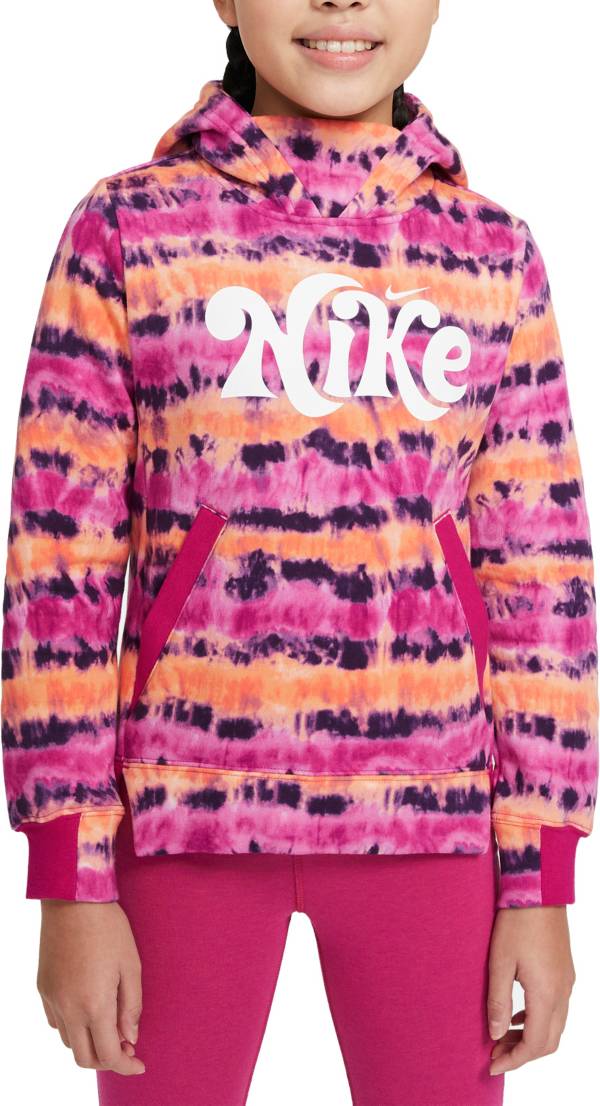 Nike Girls' Sportswear Tie-Dye Hoodie