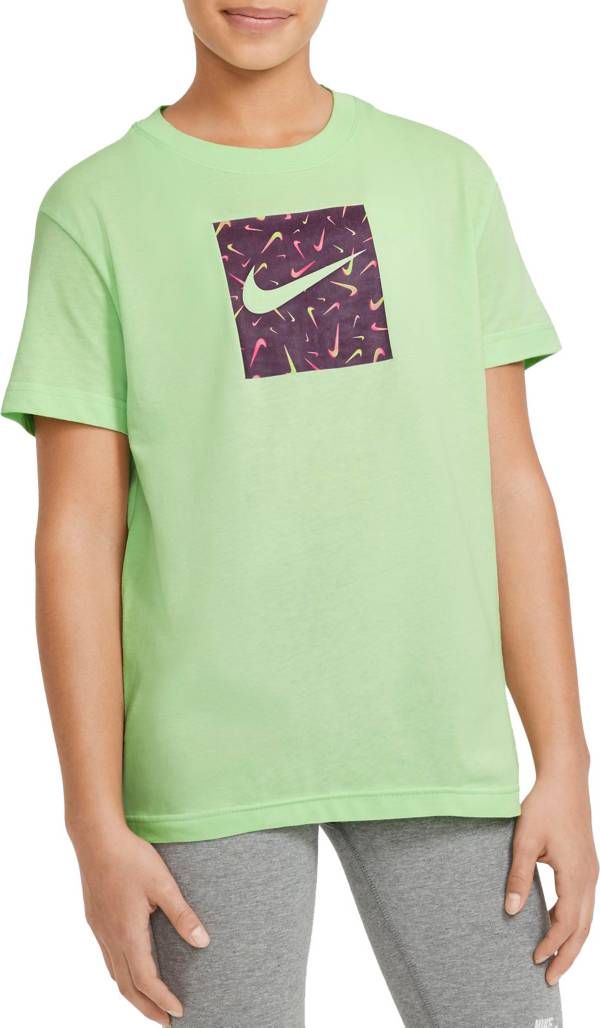 Nike Girls' Swooshfetti Box Graphic T-Shirt