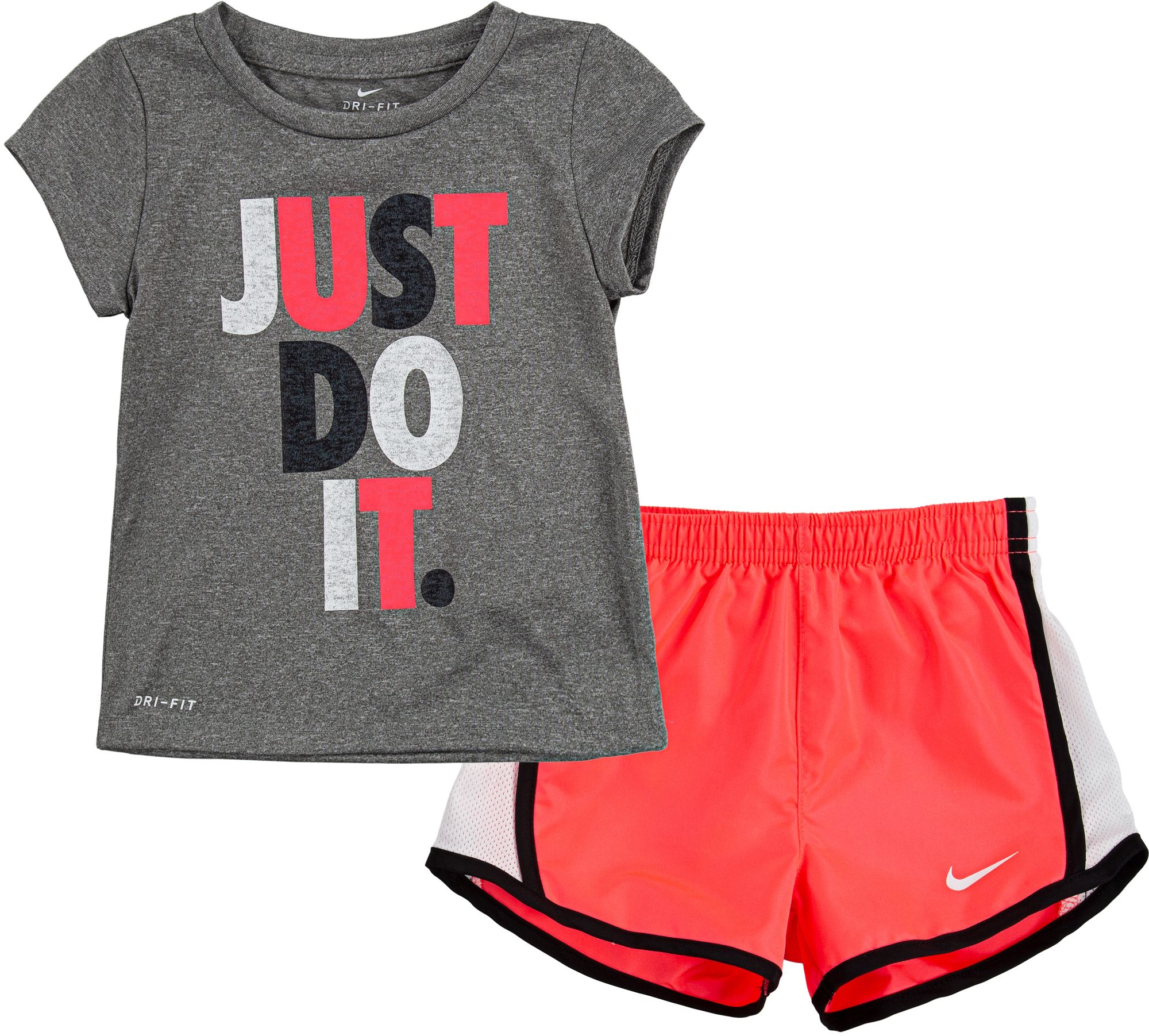 pink nike short set