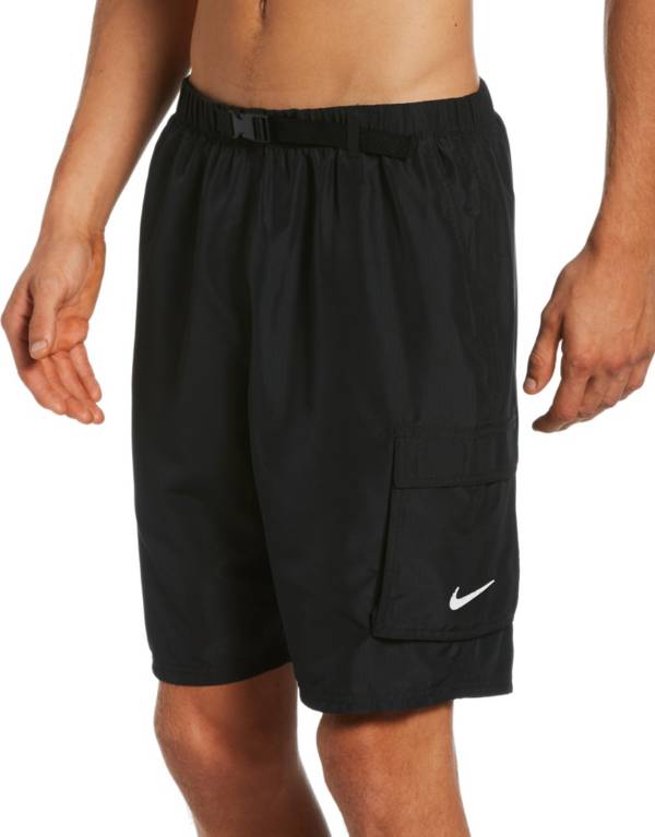 Nike Men's Belted Packable 9” Volley Swim Trunks DICK'S Sporting Goods