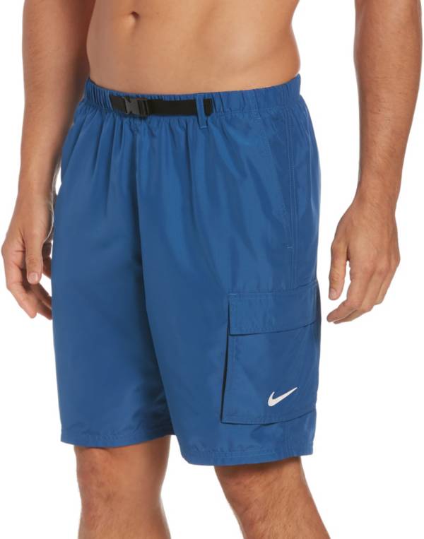 Nike Men's Belted Packable 9” Volley Swim Trunks