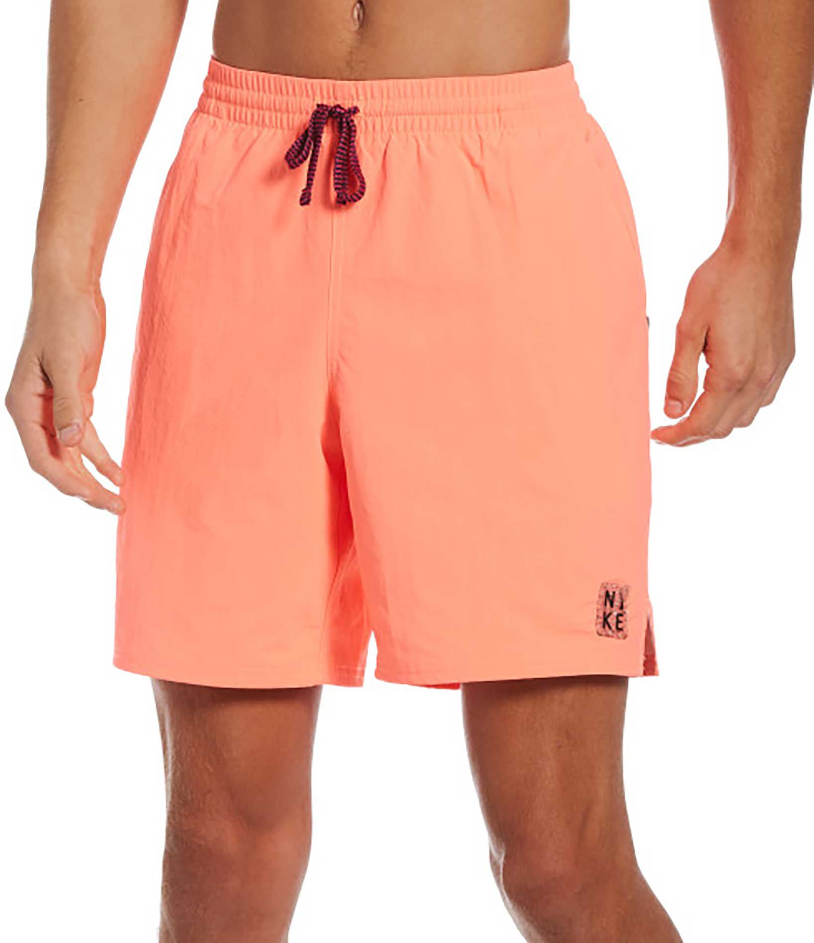 nike orange swim trunks