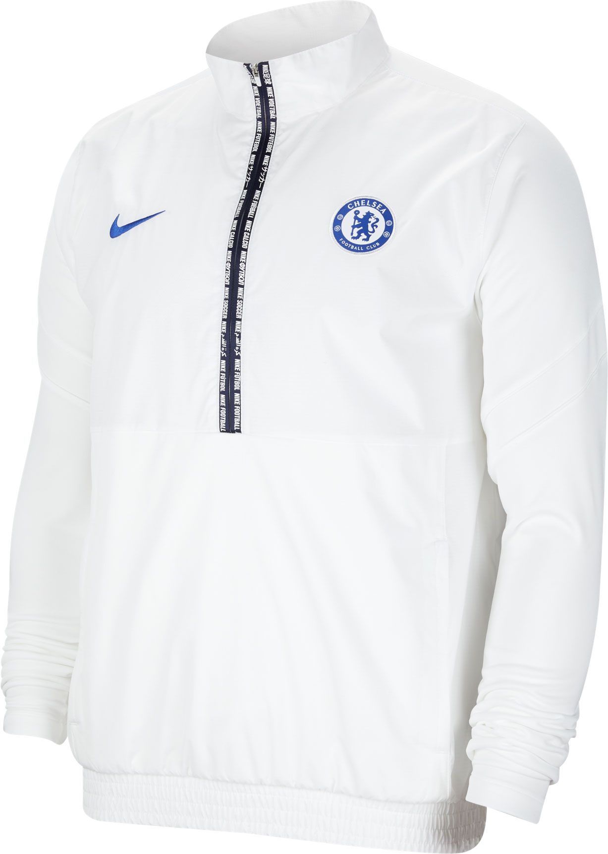 nike half zip white