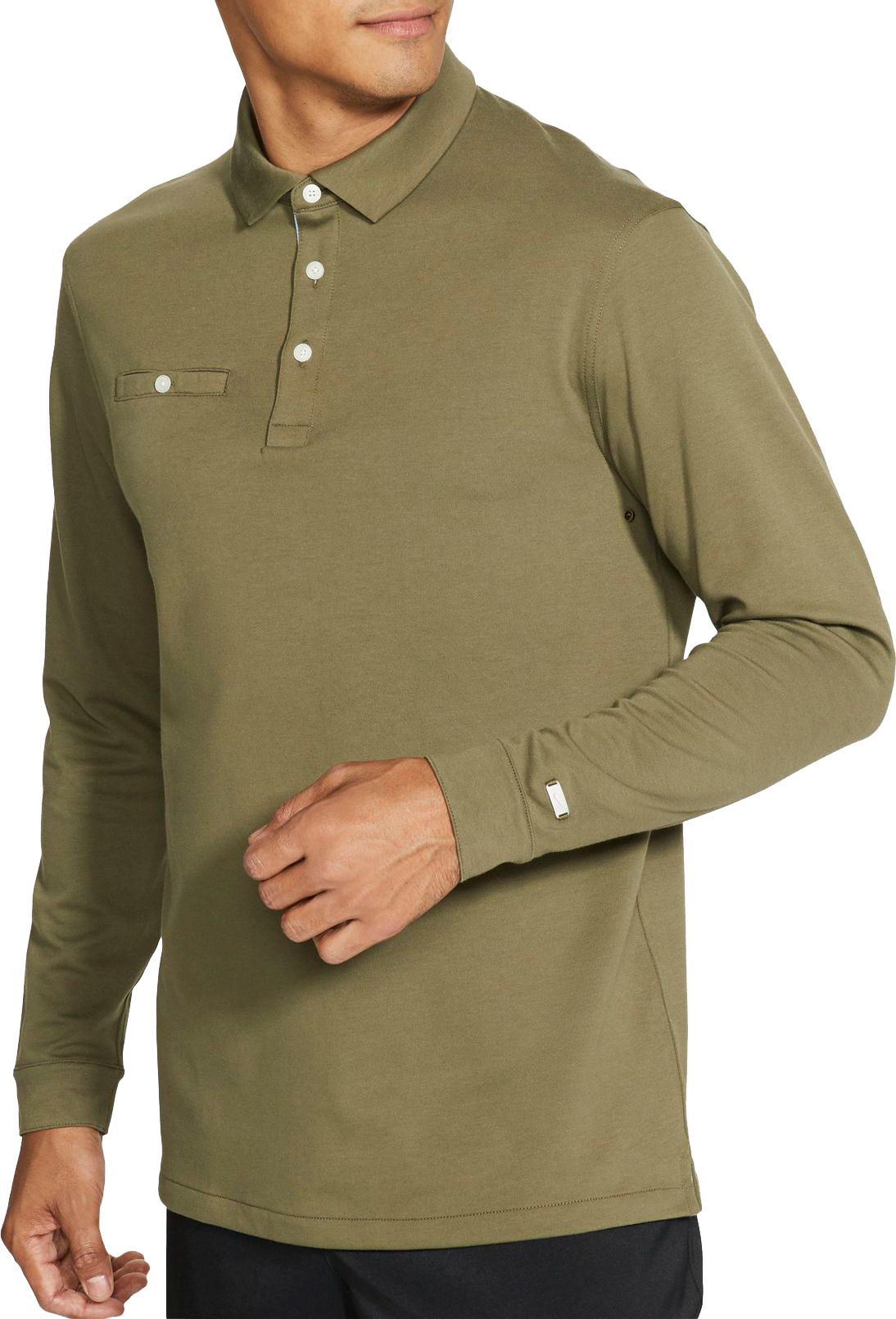 men's long sleeve dri fit polo shirts