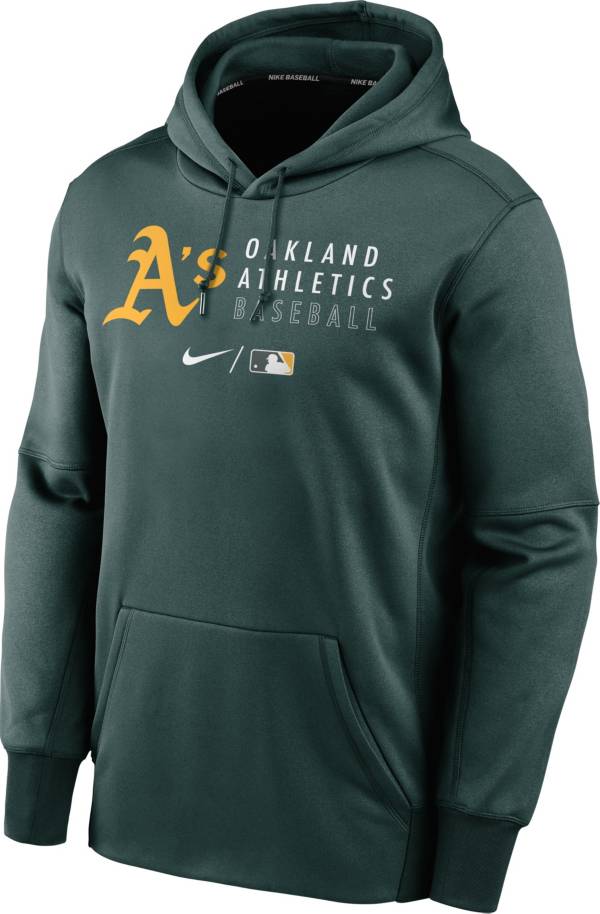 Nike Men's Oakland Athletics AC Therma-FIT Green Hoodie