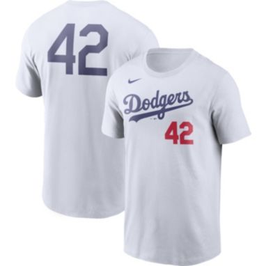 sorry, Nike Men's Los Angeles Dodgers Jackie Robinson #42 White T-Shirt is currently out of stock