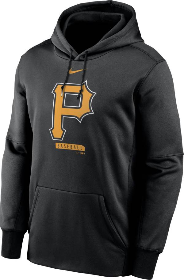 Nike Men's Pittsburgh Pirates Black Therma Logo Pullover Hoodie