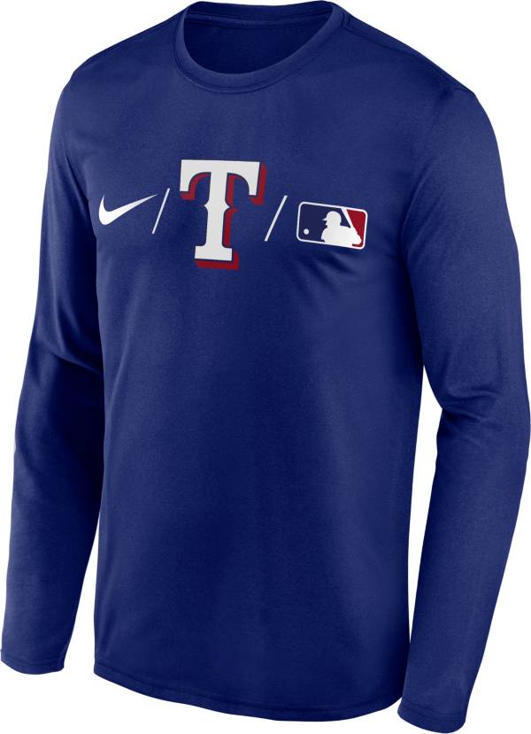 Nike Men's Texas Rangers Royal Authentic Collection Legend Long Sleeve T-Shirt