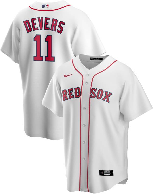 Nike Men's Replica Boston Red Sox Rafael Devers #11 Cool Base White Jersey product image