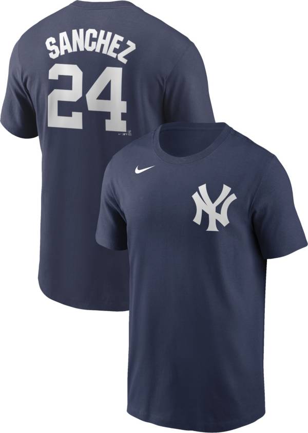 Nike Men's New York Yankees Gary Sanchez #24 Navy T-Shirt