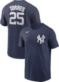 Nike Youth Replica New York Yankees Gleyber Torres #25 Cool Base White  Jersey