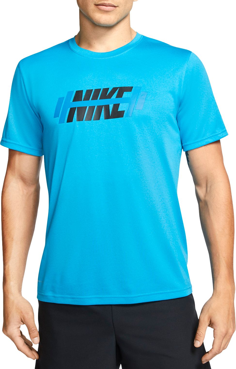 blue nike shirt