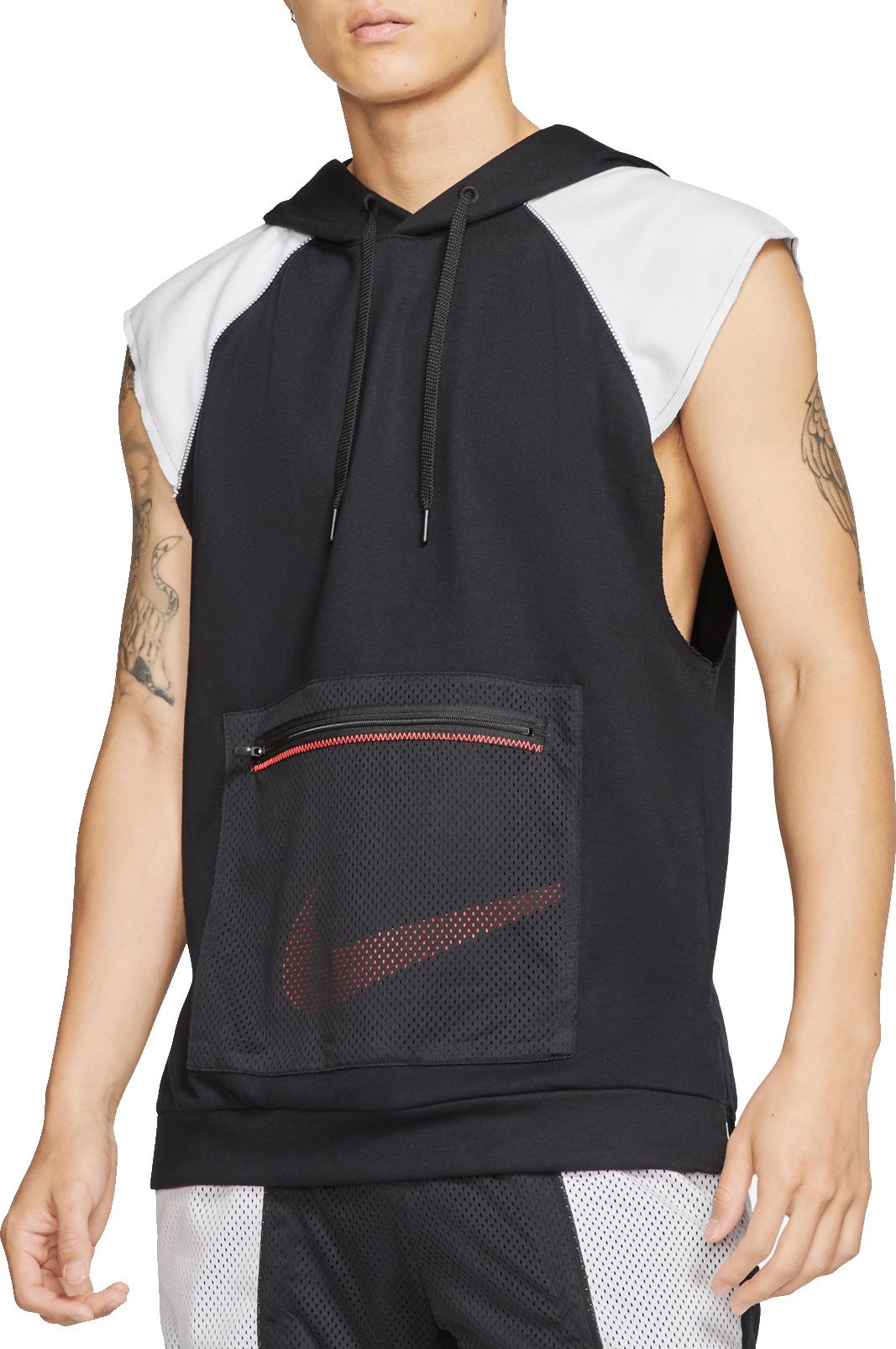 nike basketball sleeveless hoodie