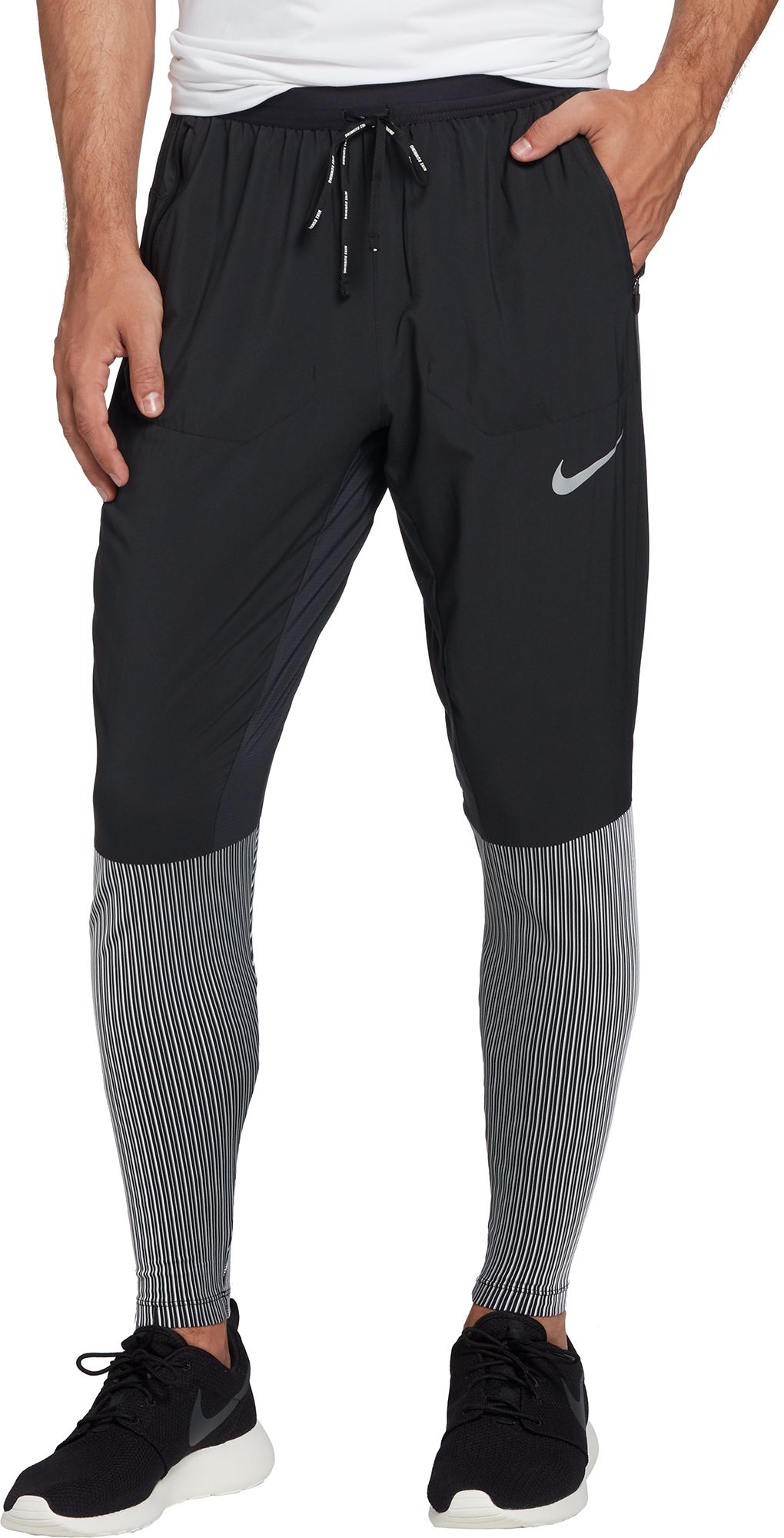 nike hybrid pants black