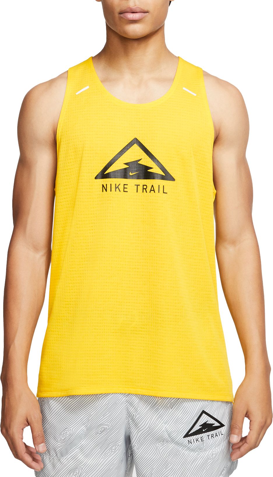 yellow nike running top