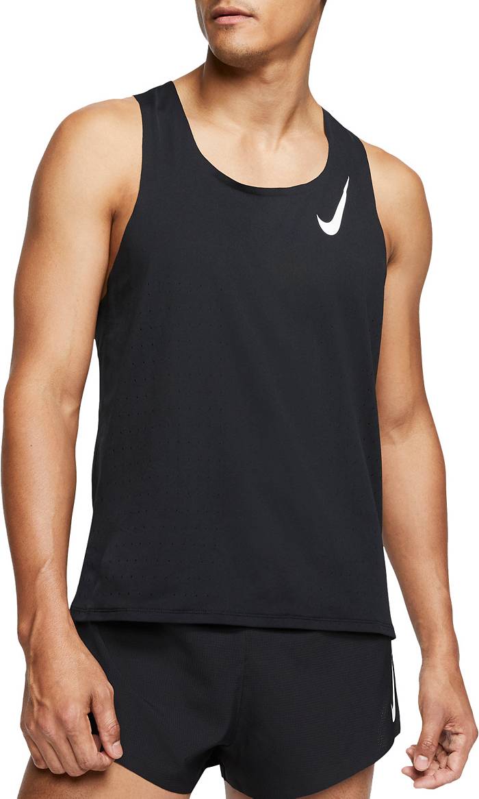 Nike Aeroswift Men's Running Singlet (Black)