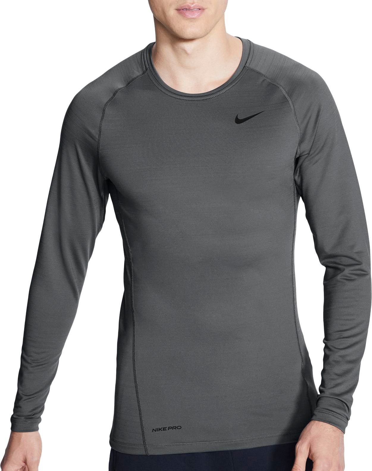 nike pro combat fitted long sleeve shirt