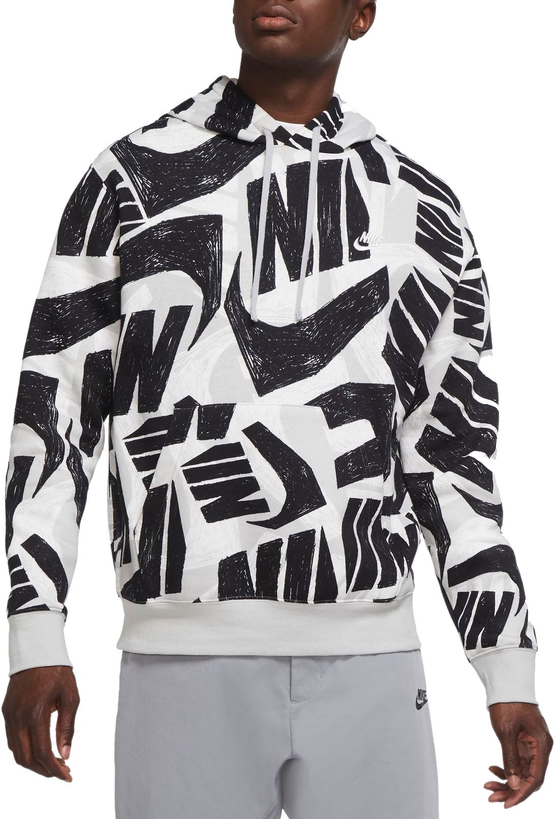 nike hoodie with nike all over