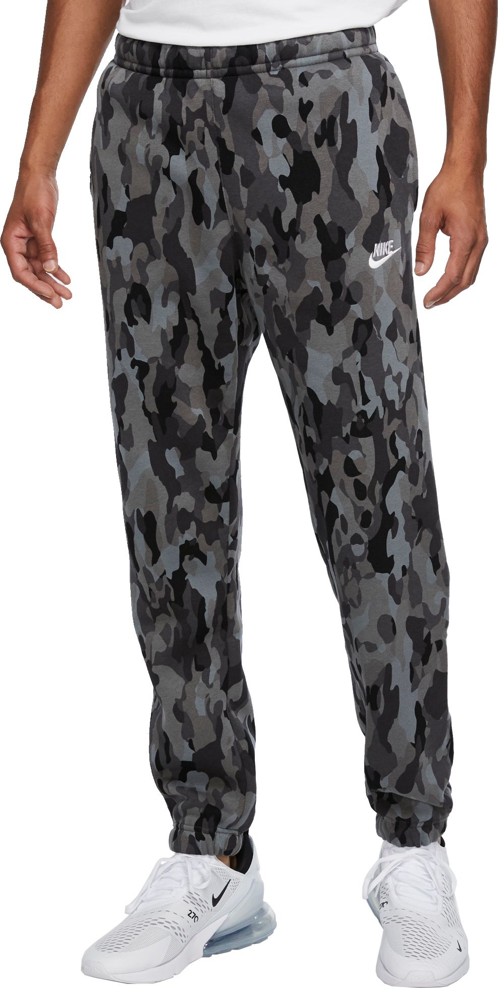 nike camo futura fleece track pants
