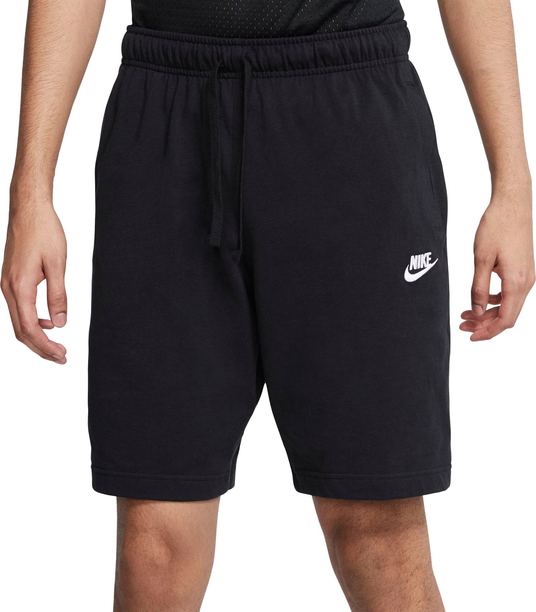 black nike jersey shorts