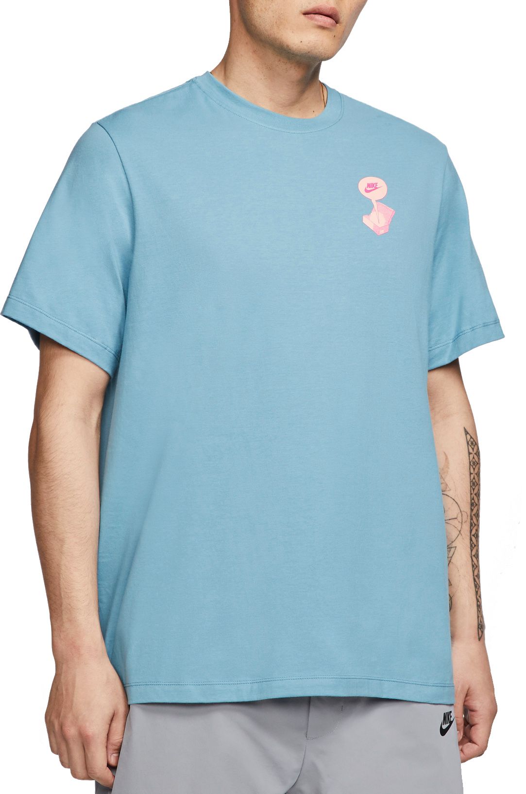 teal blue nike shirt