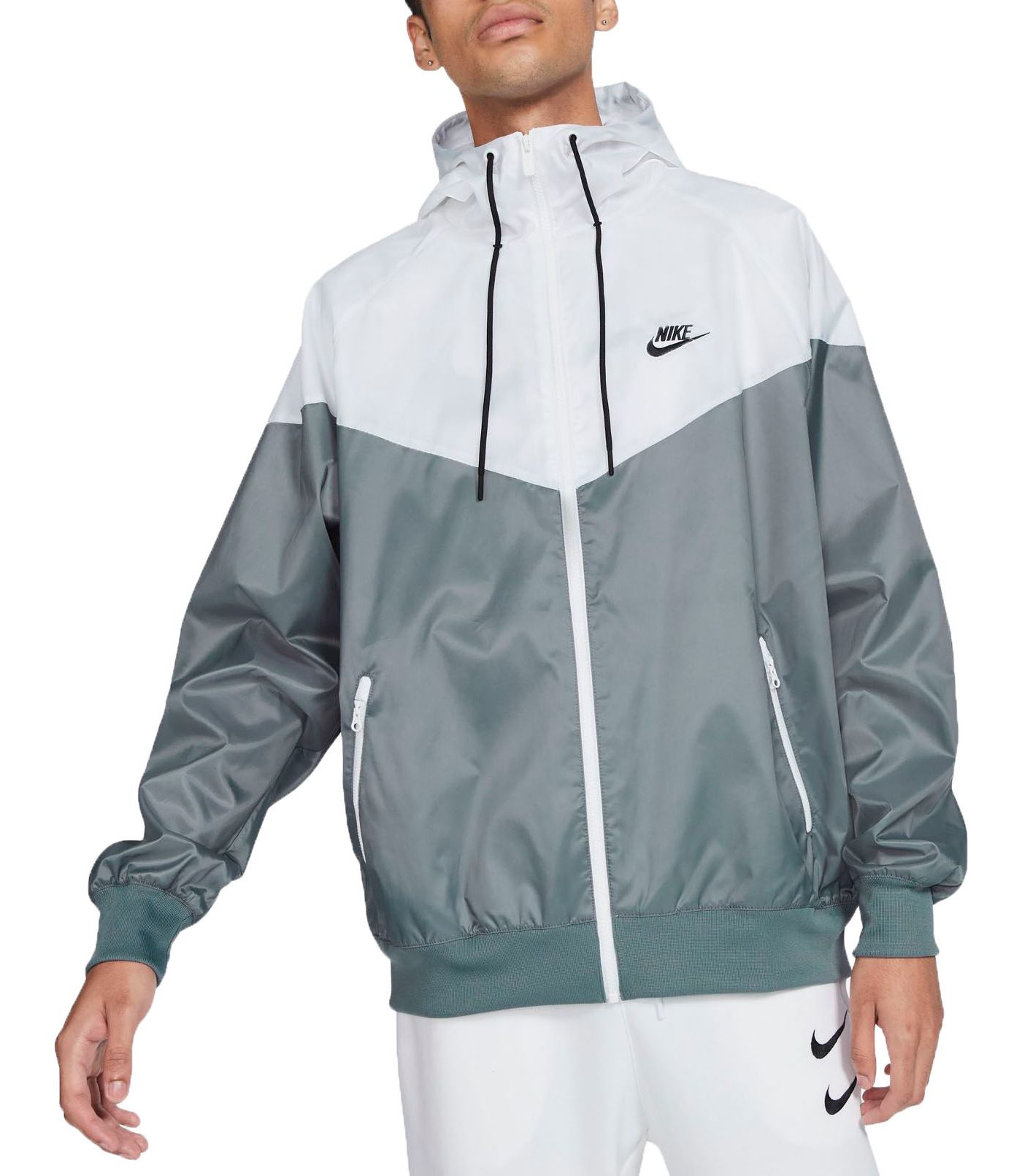 Nike men's windbreaker black best sale