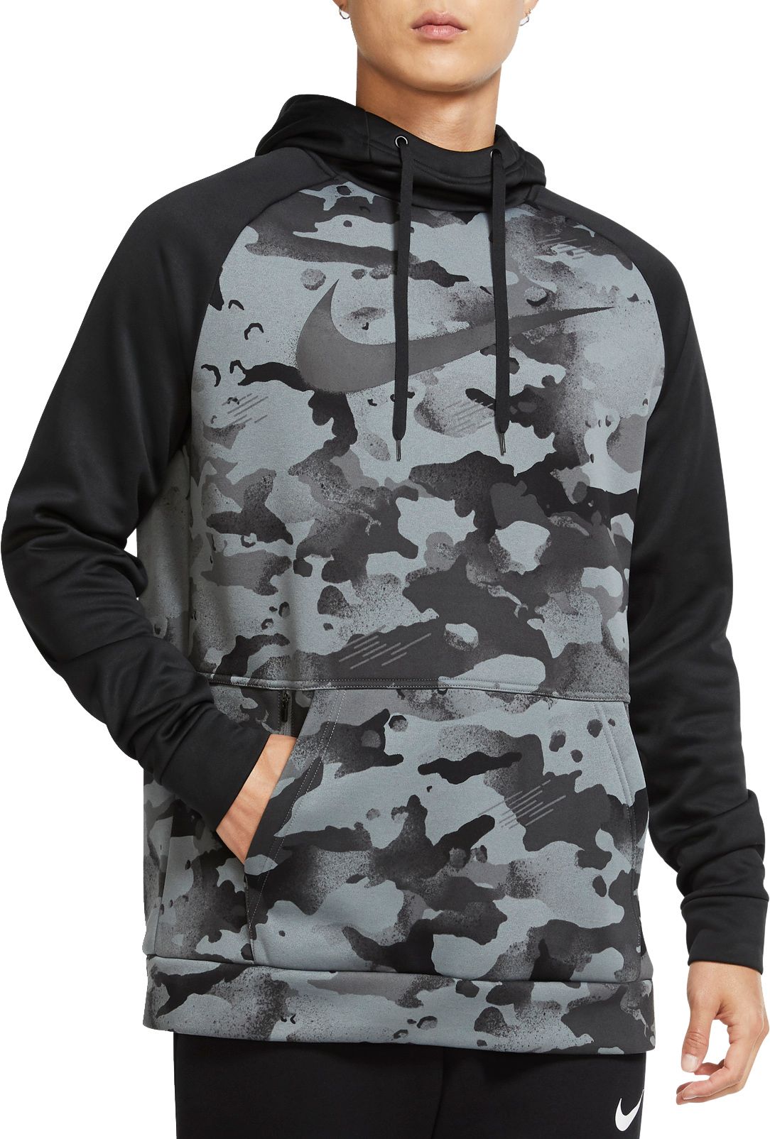 men's therma printed training hoodie