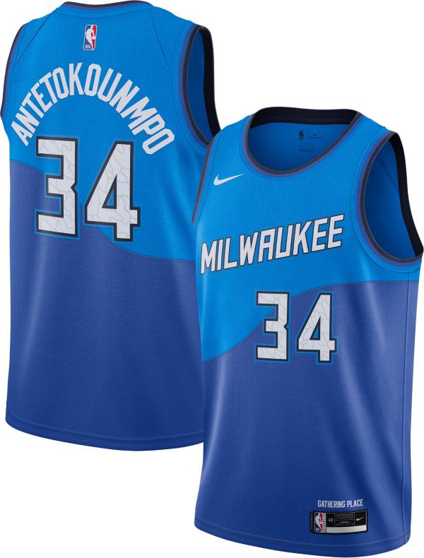 Nike Men's 2020-21 City Edition Milwaukee Bucks Giannis Antetokounmpo #34  Dri-FIT Swingman Jersey | DICK'S Sporting Goods