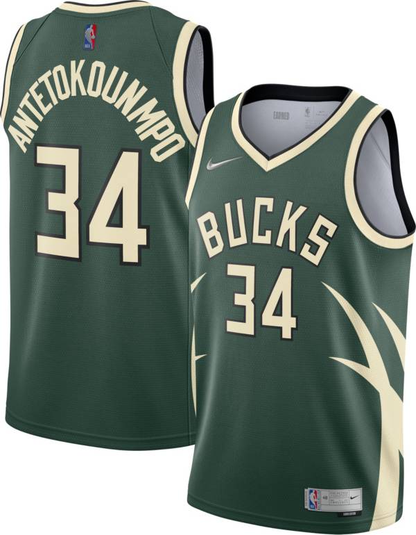 Nike Men's Milwaukee Bucks 2021 Earned Edition Giannis ...